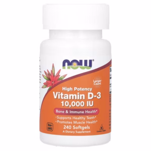 NOW Vitamin D3 10.000IU 120 Softgels